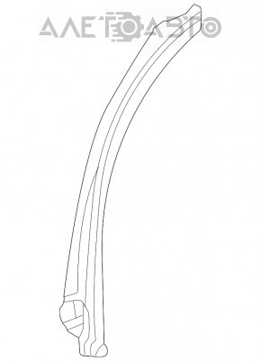 Toyota Highlander 20-25 rear left door arch trim, inner