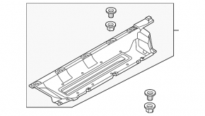 Right underbody protection for Kia Sportage 23-26 HEV