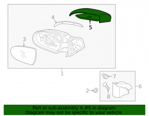 Left mirror cover Hyundai Elantra AD 17-20