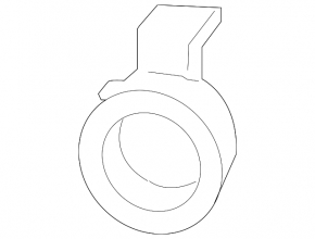 Rear bumper parking sensor mounting ring for Lexus LX570 08-11 pre-restyling, silver
