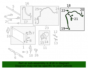 Nissan Rogue 2008-2015 A/C compressor-heater hose