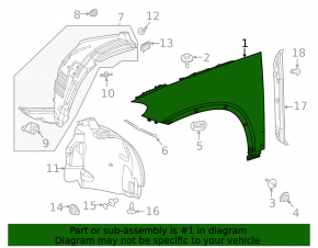 Front left wing Mercedes X167 GLS 450 580 20-26