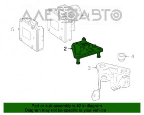 ABS unit bracket Mercedes W221