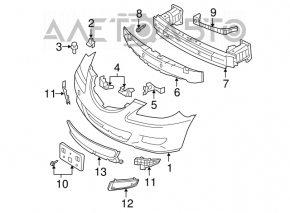 Mazda3 03-09 Front Bumper Reinforcement