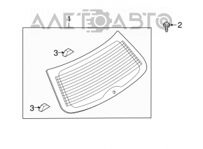 Rear window for the Mazda CX-7 06-12