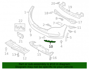Fog light frame left Mazda CX-5 17-21
