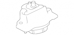 Left engine mount for Jaguar F-Pace 17-25 2.0