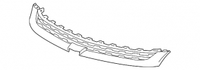 Radiator grill upper Chevrolet Malibu 14-15 rest