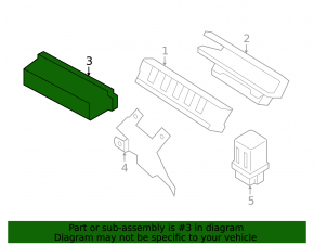 Right underhood relay block cover Nissan Pathfinder 13-20