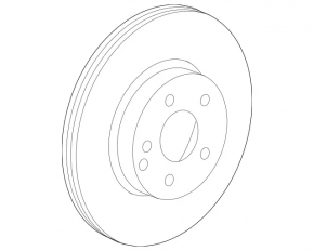 Front left brake disc Mercedes CLA 14-19