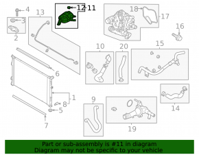 Hyundai Sonata 20-24 HEV Coolant Expansion Tank with Cap