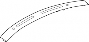 Black front panel trim for Infiniti Q50 14-20 speakers