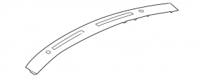Black front panel trim for Infiniti Q50 14-20 speakers