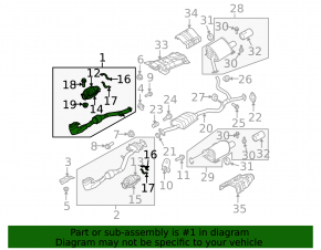 Right exhaust manifold with catalytic converter for Subaru B10 Tribeca