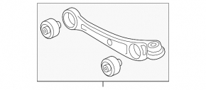 Lower control arm, front left, Audi A8 10-18