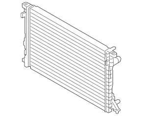 Water cooling radiator for Audi RS Q8 19-25 4.0
