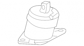 Engine mount right Acura TLX 15- 3.5
