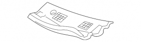 Right windshield wiper grille plastic Lexus RX300 98-03