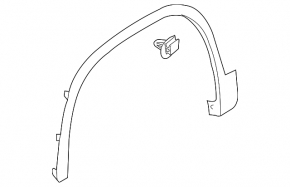 Front right wing arch trim VW Tiguan 09-17