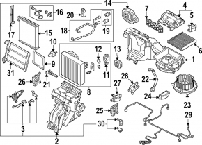 Dry heater Audi A3 8V 15-20 4d