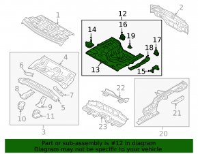 Trunk trough Kia Forte 4d 14-18
