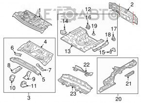 Trunk trough Kia Forte 4d 14-18