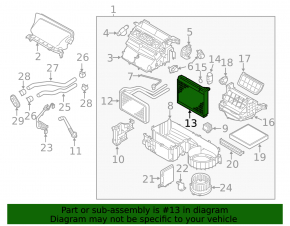 Mitsubishi Outlander Sport ASX 10-17 Evaporator with Temperature Sensor