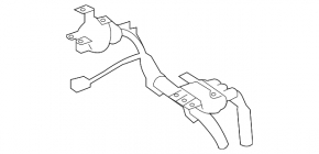 Power cable through the entire body to the battery of the Lexus RX450h 10-13