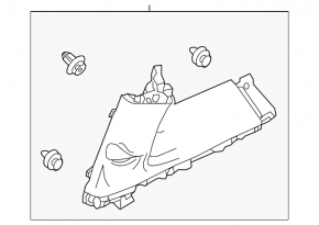 Honda CRZ 11-12 right rear pillar trim