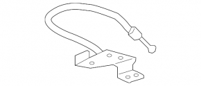 Hood release handle under the hood GMC Terrain 18- with cable