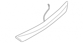 Trunk lid molding chrome Nissan Altima 16-18 rest
