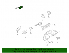 Light sensor in the dashboard Module Audi A4 B8 08-16