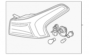 Light outer wing right Hyundai Santa FE 19-20