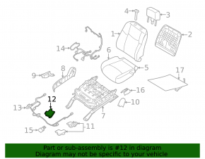 Passenger presence sensor Nissan Murano z52 15-18
