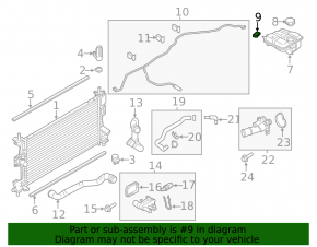 Ford Fiesta 14-19 Expansion Tank Cap Valve