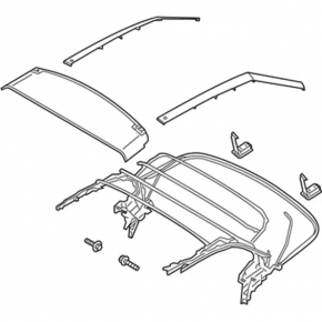 Ford Mustang mk6 convertible convertible roof 1920-2023