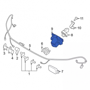 Ford Explorer 18-19 front camera bracket, front