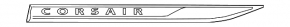 Lincoln Corsair 20-22 chrome CORSAIR logo emblem front left door