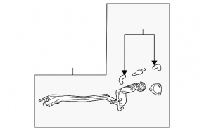Mitsubishi Galant 04-05 fuel filler neck