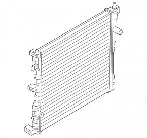 Water cooling radiator Ford Edge 15-18 3.5 with additional cooling