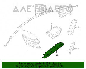 Airbag knee passenger right Mercedes CLA 14-19