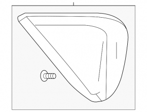 Triangle plug rear wing right Chevrolet Volt 16-