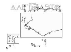 Subaru Outback 10-12 Parking Brake Mechanism