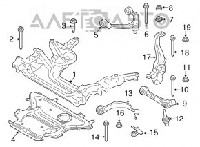Metal engine guard for BMW 5 G30 17-23 AWD
