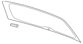 Rear window for the VW Atlas 18-23 trunk