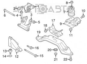 Gearbox mount bracket Subaru Outback 15-19