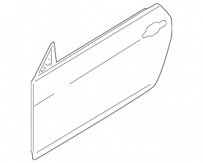 Door bare front right BMW 335i e92 07-13