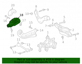 Trailing arm bracket rear right Toyota Prius 50 Prime 16-22