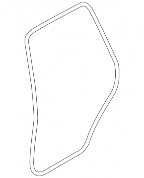 Rear left door seal BMW X3 F25 11-17