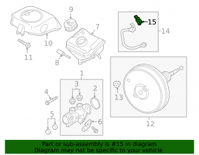 Vacuum booster sensor Audi Q7 16-